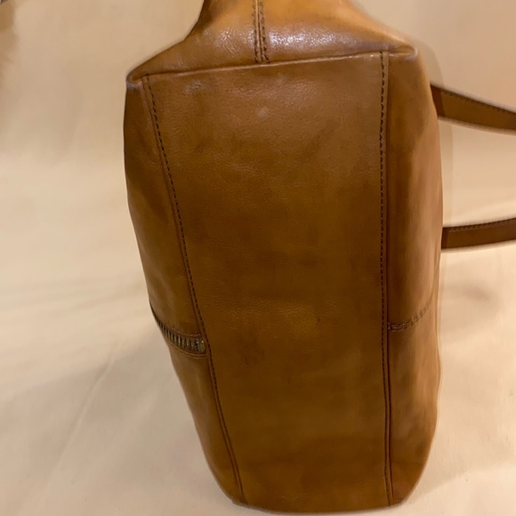 Michael By Michael Kors Vintage Tan Leather Satchel/Shoulder EUC - Picture 12 of 16